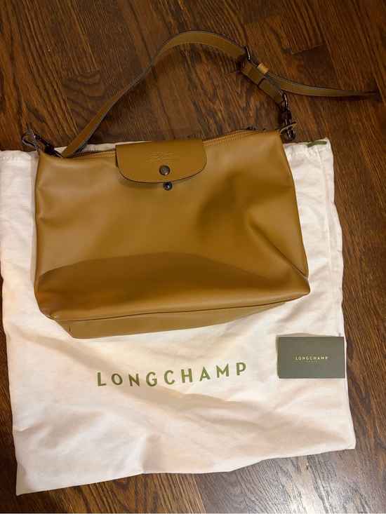 Longchamp Le Pliage Xtra M Hobo Tobacco Tan Leather Shoulder Bag for Women